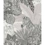 Noordwand Papel de pared Good Vibes Jungle Animals gris y negro von , Bemaltes Papier - Ref: Foro24-440443, Preis: 27,54 €, R...