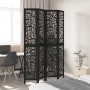 Biombo separador de 4 paneles madera maciza Paulownia negro von , Raumteiler - Ref: Foro24-358754, Preis: 119,51 €, Rabatt: %