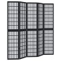 Biombo separador de 5 paneles madera maciza Paulownia negro von , Raumteiler - Ref: Foro24-358775, Preis: 159,79 €, Rabatt: %