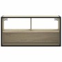 Mueble TV madera ingeniería y metal roble Sonoma 80x31x39,5 cm de , Muebles TV - Ref: Foro24-848925, Precio: 46,42 €, Descuen...