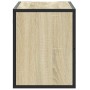 Mueble TV madera ingeniería y metal roble Sonoma 80x31x39,5 cm de , Muebles TV - Ref: Foro24-848925, Precio: 46,42 €, Descuen...