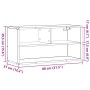 Mueble TV madera ingeniería y metal roble Sonoma 80x31x39,5 cm de , Muebles TV - Ref: Foro24-848925, Precio: 46,42 €, Descuen...