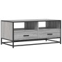 Mesa de centro madera ingeniería metal gris Sonoma 100x50x45cm de , Mesas de centro - Ref: Foro24-848787, Precio: 104,62 €