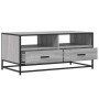 Mesa de centro madera ingeniería metal gris Sonoma 100x50x45cm de , Mesas de centro - Ref: Foro24-848787, Precio: 104,62 €