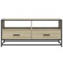Mesa de centro madera ingeniería metal roble Sonoma 100x50x45cm by , Coffee table - Ref: Foro24-848785, Price: 101,49 €, Disc...