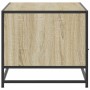Mesa de centro madera ingeniería metal roble Sonoma 100x50x45cm by , Coffee table - Ref: Foro24-848785, Price: 101,49 €, Disc...