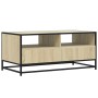 Mesa de centro madera ingeniería metal roble Sonoma 100x50x45cm by , Coffee table - Ref: Foro24-848785, Price: 101,49 €, Disc...