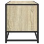 Mueble TV metal y madera ingeniería roble Sonoma 80x34,5x40 cm von , TV-Möbel - Ref: Foro24-848820, Preis: 67,09 €, Rabatt: %