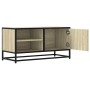 Mueble TV metal y madera ingeniería roble Sonoma 80x34,5x40 cm von , TV-Möbel - Ref: Foro24-848820, Preis: 67,09 €, Rabatt: %