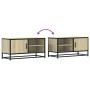 Mueble TV metal y madera ingeniería roble Sonoma 80x34,5x40 cm von , TV-Möbel - Ref: Foro24-848820, Preis: 67,09 €, Rabatt: %