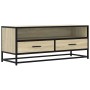 Mueble TV metal y madera ingeniería roble Sonoma 100x34,5x40 cm von , TV-Möbel - Ref: Foro24-848815, Preis: 88,06 €, Rabatt: %
