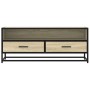 Mueble TV metal y madera ingeniería roble Sonoma 100x34,5x40 cm von , TV-Möbel - Ref: Foro24-848815, Preis: 88,06 €, Rabatt: %