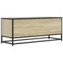 Mueble TV metal y madera ingeniería roble Sonoma 100x34,5x40 cm von , TV-Möbel - Ref: Foro24-848815, Preis: 88,06 €, Rabatt: %