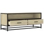 Mueble TV metal y madera ingeniería roble Sonoma 100x34,5x40 cm von , TV-Möbel - Ref: Foro24-848815, Preis: 88,06 €, Rabatt: %