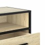 Mueble TV metal y madera ingeniería roble Sonoma 100x34,5x40 cm von , TV-Möbel - Ref: Foro24-848815, Preis: 88,06 €, Rabatt: %