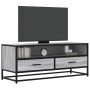 Mueble TV metal y madera ingeniería gris Sonoma 100x34,5x40 cm von , TV-Möbel - Ref: Foro24-848817, Preis: 90,79 €, Rabatt: %