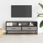 Mueble TV metal y madera ingeniería gris Sonoma 100x34,5x40 cm de , Muebles TV - Ref: Foro24-848817, Precio: 92,14 €