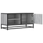Mueble TV madera ingeniería y metal roble ahumado 80x34,5x40 cm von , TV-Möbel - Ref: Foro24-848822, Preis: 67,29 €, Rabatt: %