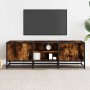 Mueble TV metal y madera ingeniería roble humo 120x35x41 cm von , TV-Möbel - Ref: Foro24-848841, Preis: 98,39 €, Rabatt: %