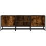 Mueble TV metal y madera ingeniería roble humo 120x35x41 cm von , TV-Möbel - Ref: Foro24-848841, Preis: 98,39 €, Rabatt: %