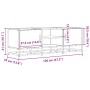 Mueble TV metal y madera ingeniería roble humo 120x35x41 cm von , TV-Möbel - Ref: Foro24-848841, Preis: 98,39 €, Rabatt: %