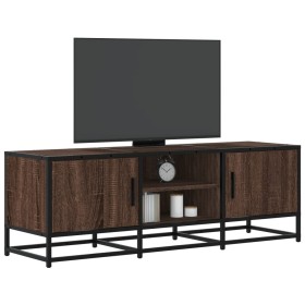 Mueble TV metal y madera ingeniería marrón roble 120x35x41 cm by , TV Furniture - Ref: Foro24-848843, Price: 104,97 €, Discou...