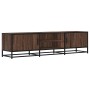 Mueble TV metal y madera ingeniería marrón roble 160x35x41 cm von , TV-Möbel - Ref: Foro24-848848, Preis: 115,51 €, Rabatt: %