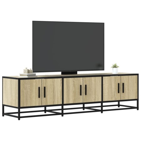 Mueble TV metal y madera ingeniería roble Sonoma 150x35x41 cm von , TV-Möbel - Ref: Foro24-848860, Preis: 103,07 €, Rabatt: %