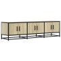 Mueble TV metal y madera ingeniería roble Sonoma 150x35x41 cm von , TV-Möbel - Ref: Foro24-848860, Preis: 103,07 €, Rabatt: %