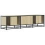 Mueble TV metal y madera ingeniería roble Sonoma 150x35x41 cm von , TV-Möbel - Ref: Foro24-848860, Preis: 103,07 €, Rabatt: %