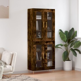 Aparador alto madera contrachapada roble ahumado 69,5x34x180 cm by , Sideboards - Ref: Foro24-3198270, Price: 168,47 €, Disco...