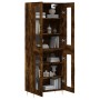 Aparador alto madera contrachapada roble ahumado 69,5x34x180 cm de , Aparadores - Ref: Foro24-3198270, Precio: 173,74 €, Desc...