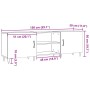 Mueble de TV madera de ingeniería roble artisan 150x30x50 cm de , Muebles TV - Ref: Foro24-857327, Precio: 97,63 €, Descuento: %