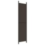 Biombo divisor de 4 paneles de tela marrón 200x220 cm by , Room dividers - Ref: Foro24-350199, Price: 39,17 €, Discount: %