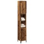Armario de baño madera de ingeniería envejecida 30x30x190 cm by , bathroom vanities - Ref: Foro24-857105, Price: 78,95 €, Dis...