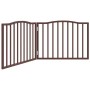 Puerta para perros plegable 2 paneles álamo marrón roble 160 cm von , Hundehütten und Zäune - Ref: Foro24-352232, Preis: 41,3...