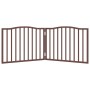 Puerta para perros plegable 2 paneles álamo marrón roble 160 cm von , Hundehütten und Zäune - Ref: Foro24-352232, Preis: 41,3...