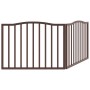 Puerta para perros plegable 2 paneles álamo marrón roble 160 cm von , Hundehütten und Zäune - Ref: Foro24-352232, Preis: 41,3...