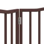 Puerta para perros plegable 2 paneles álamo marrón roble 160 cm von , Hundehütten und Zäune - Ref: Foro24-352232, Preis: 41,3...