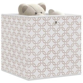 Cajas almacenaje plegables 10 uds no tejida crema 32x32x32 cm von , Aufbewahrungskörbe - Ref: Foro24-4018982, Preis: 42,76 €,...