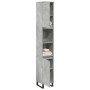 Armario de baño madera contrachapada gris hormigón 30x30x190 cm von , Badezimmerwaschtische - Ref: Foro24-857201, Preis: 81,3...