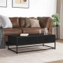 Mesa de centro de madera ingeniería y metal negro 100x50x35 cm by , Coffee table - Ref: Foro24-848779, Price: 66,44 €, Discou...