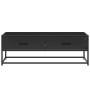 Mesa de centro de madera ingeniería y metal negro 100x50x35 cm by , Coffee table - Ref: Foro24-848779, Price: 66,44 €, Discou...