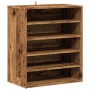 Mueble zapatero madera ingeniería madera envejecida 60x35x70 cm