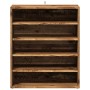 Mueble zapatero madera ingeniería madera envejecida 60x35x70 cm