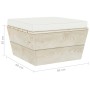 Garten-Paletten-Ottomane mit imprägniertem Fichtenholz und Kissen von vidaXL, Modulare Sofas für den Außenbereich - Ref: Foro...