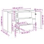 Aparador madera de ingeniería madera envejecida 120x41x75 cm by , Sideboards - Ref: Foro24-856794, Price: 169,17 €, Discount: %