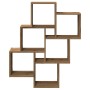 Estante cubo pared madera ingeniería roble artisan 78x15x93 cm von , Regale und Regale - Ref: Foro24-856595, Preis: 42,87 €, ...