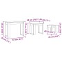 Mesas apilables 3 uds madera de ingeniería roble artisan von , Seitentische - Ref: Foro24-856679, Preis: 58,94 €, Rabatt: %