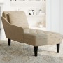 Tumbona almohada reposabrazo derecho cuero sintético gris claro by , Daybeds - Ref: Foro24-4009857, Price: 137,96 €, Discount: %